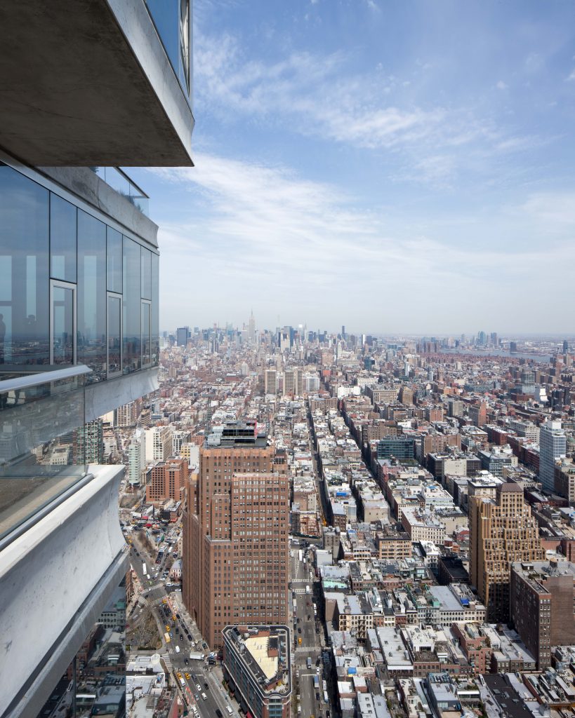 Penthouse Terrace looking toward Midtown from 56 Leonard, image by Andrew Campbell Nelson