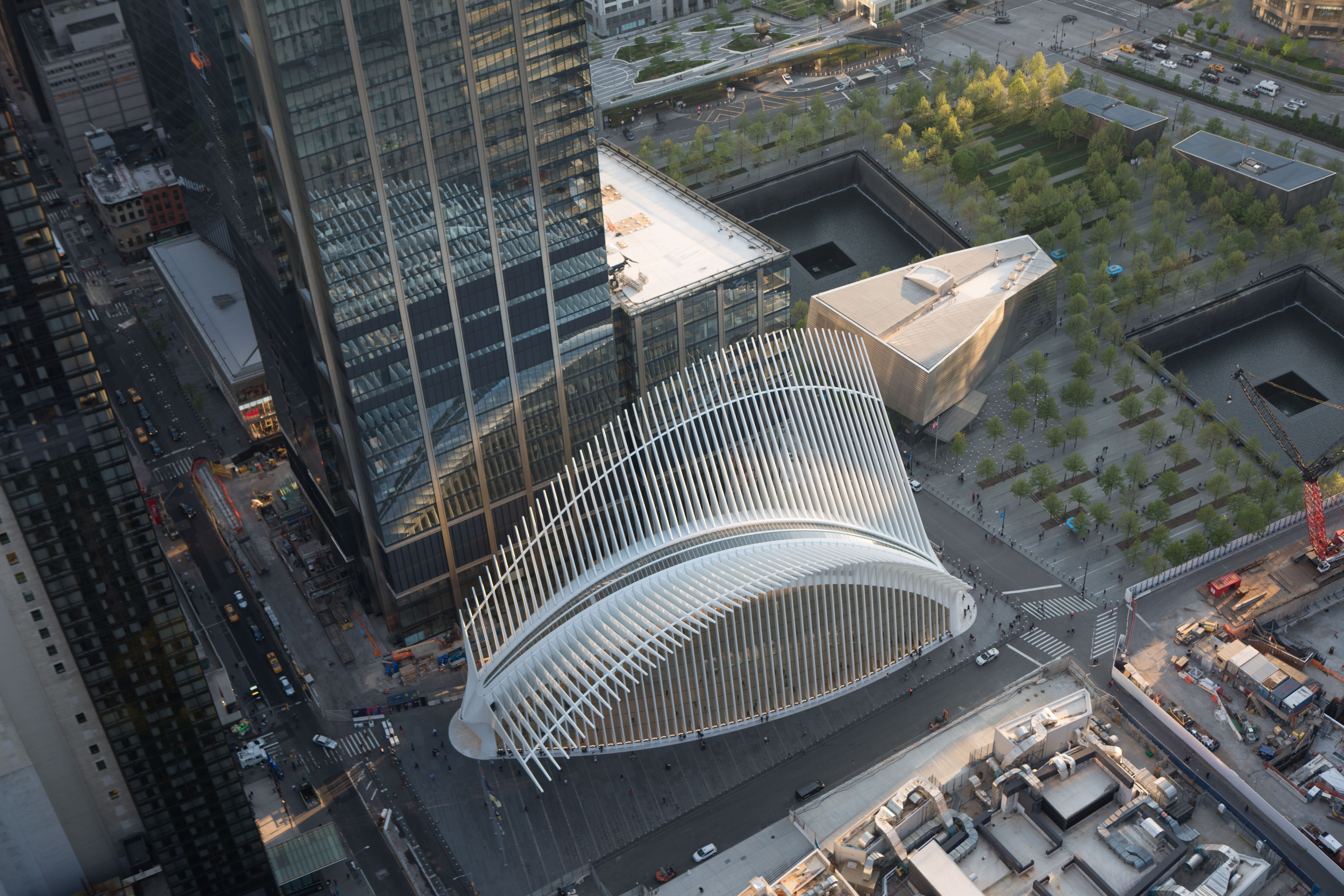 The Oculus from 82nd Floor terrace at 30 Park Place, image by Andrew Campbell Nelson