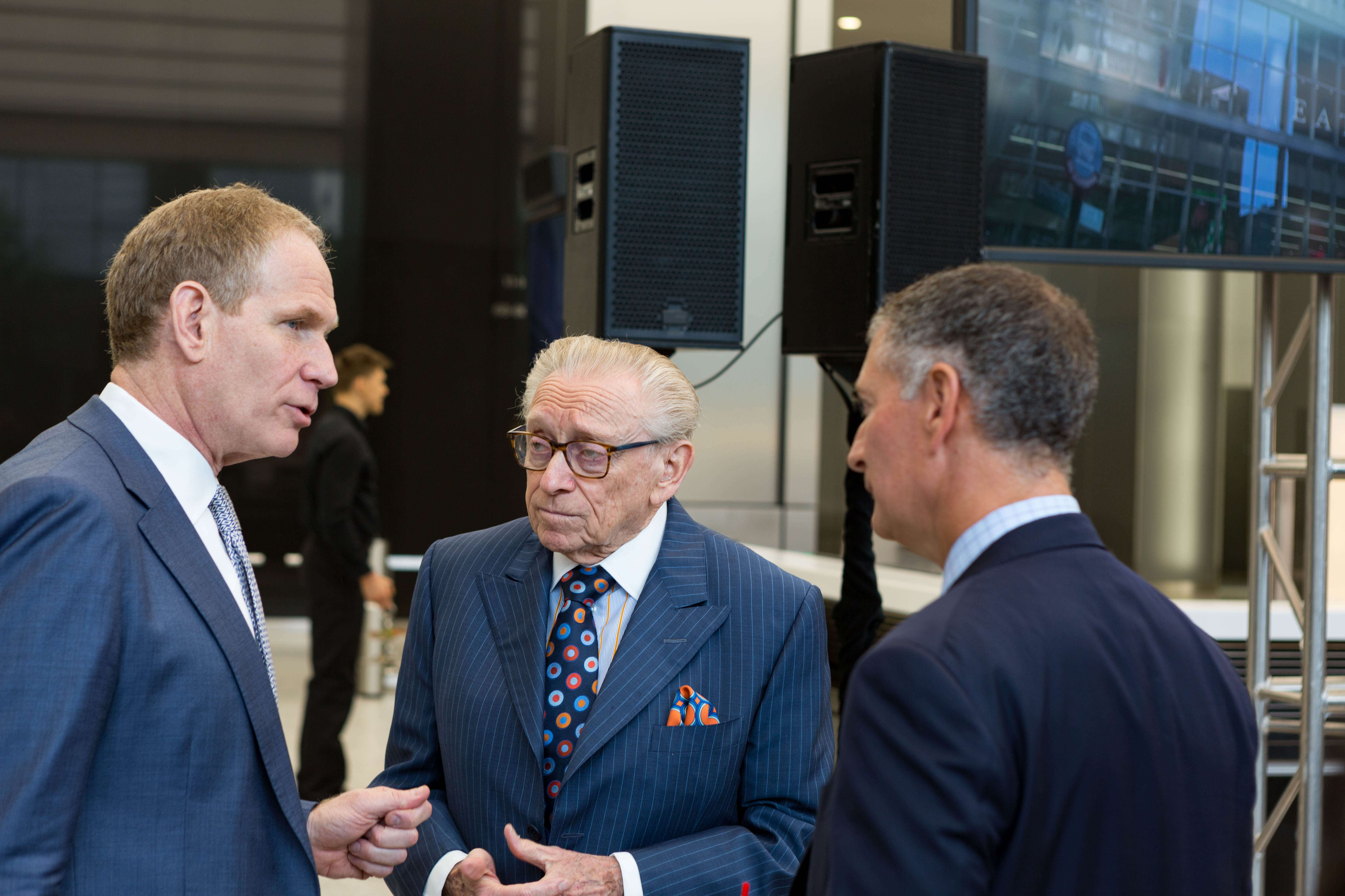 Larry Silverstein in the lobby of 3 World Trade Center, image by Andrew Campbell Nelson