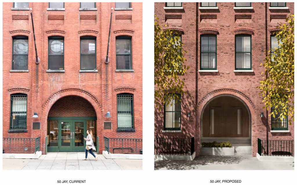 50 Jay Street entrance portal, images by Alloy Design