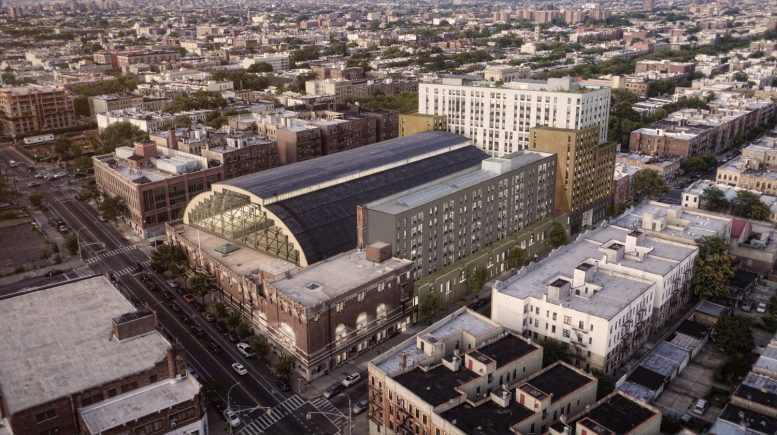 Bedford Union Armory Redevelopment, rendering by JM Zoning