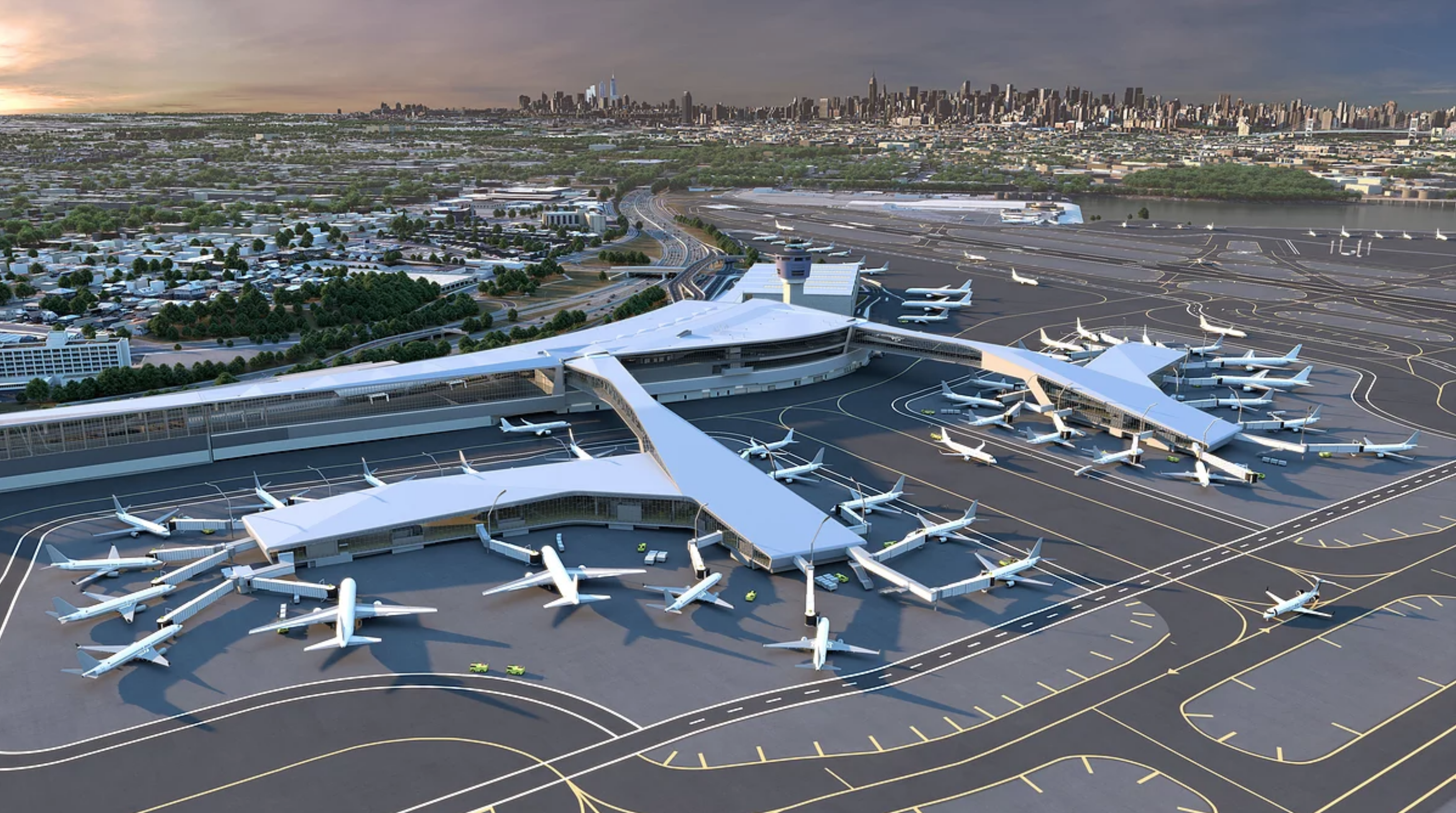 Rendering of the newly expended LaGuardia Airport