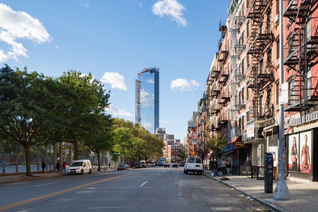 1 Manhattan Square as seen from the Lower East Side, image by Andrew Campbell Nelson