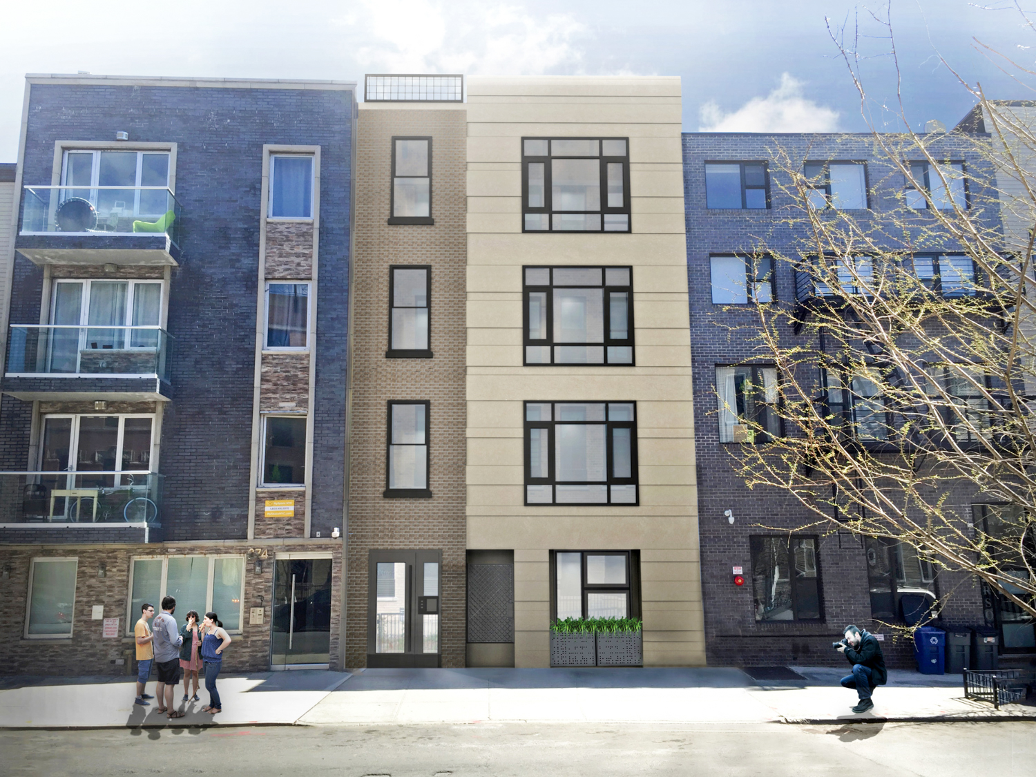 272 Jefferson Street surrounded by potential future development, rendering courtesy Stat Architecture