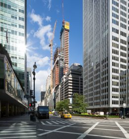 425 Park Avenue. with concrete reaching the top floor and steel just fifteen floors below, image by Andrew Campbell Nelson