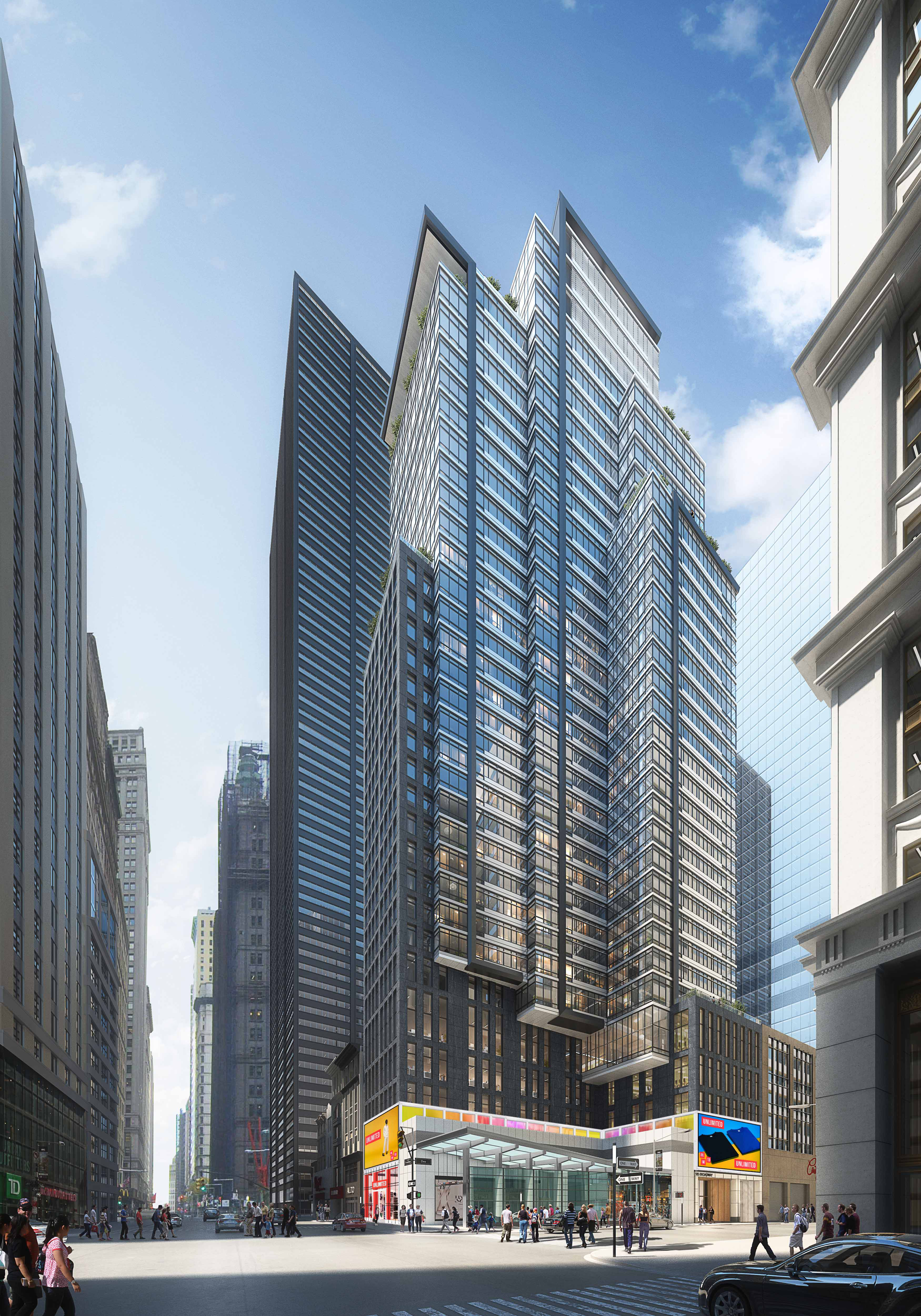 Renderings Revealed for 185 Broadway, SL Green's 31-Story 