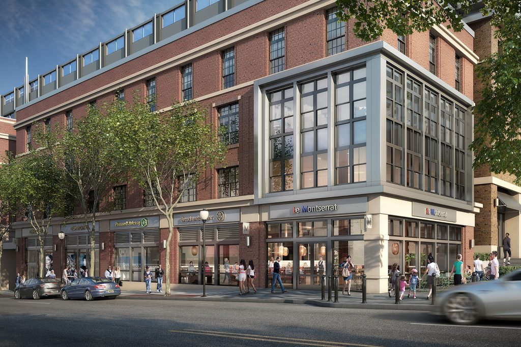 Retail Rendering of Arts & Entertainment District in Downtown Montclair, New Jersey