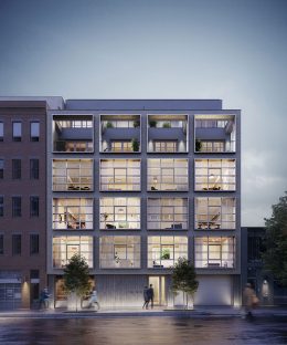 Updated rendering of 138 North 10th Street - Morris Adjmi Architects