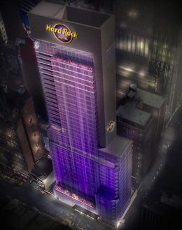 Rendering of the new Hard Rock Hotel at 159 West 48th Street - Hard Rock International