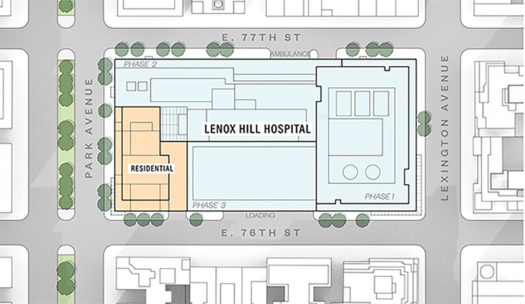 Lenox Hill hospital expansion, rendering by Ennead Architects