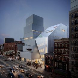 New Museum at 235 Bowery, Rendering via OMA Instagram