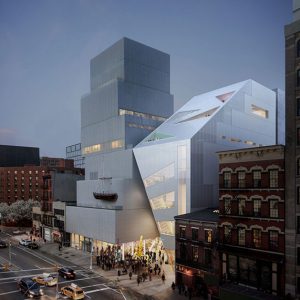 New Museum at 235 Bowery, Rendering via OMA Instagram