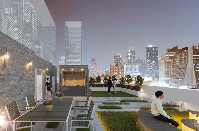 Rendering of 7-9 East 30th Street Rooftop Terrace - Castellan Real Estate Partners