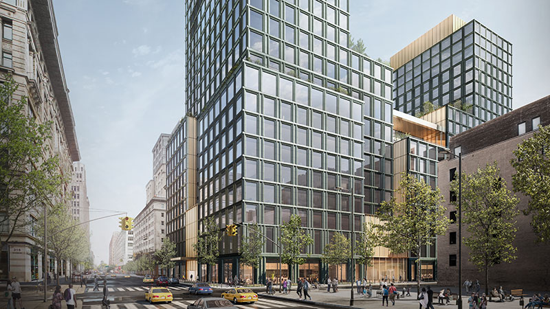 Rendering of 4 Hudson Square - Skidmore, Owings & Merrill
