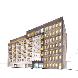 Preliminary rendering of 26-30 4th Street - J Frankl Associates