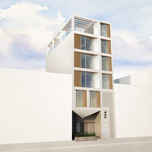 Rendering of 566 Grand Street - Opera Studio Architecture