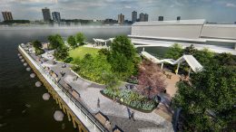 Updated rendering of Pier 97. Rendering courtesy of !melk/Hudson River Park Trust