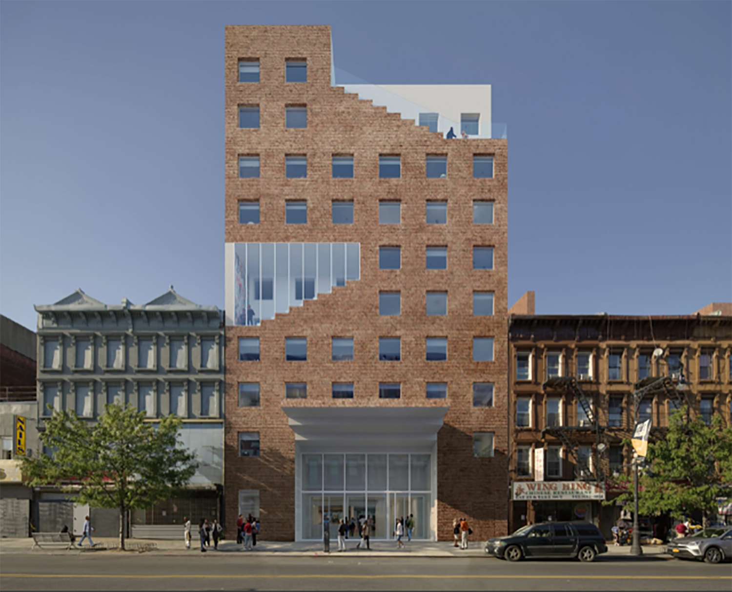 Rendering of 1215 Fulton Street. Courtesy of Tower Holdings Group, The Collective and Artefactorylab