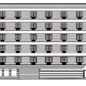 Diagram illustrates building elevations along Corona Avenue for 110-40 Saultell Avenue (Equity Environmental Engineering)