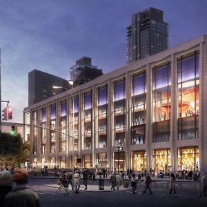 Exterior view of the new David Geffen Hall (Photo: Lincoln Center for the Performing Arts)