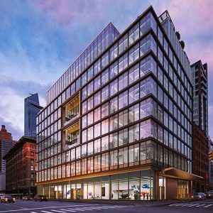 Rendering of The Hudson Arts Building at 220 Eleventh Avenue - The Moinian Group / Studios Architecture