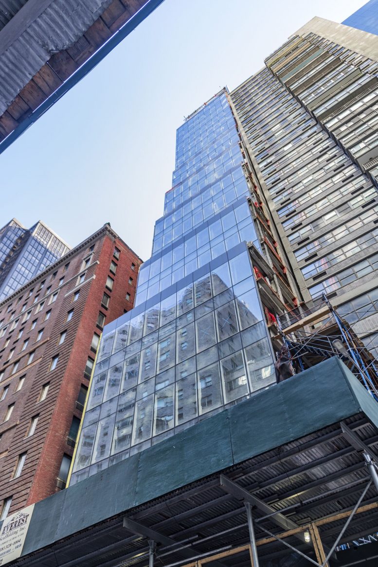 Glass Façade Reaches Top Setback of 106 West 56th Street in Midtown ...