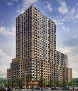 Rendering of North Cove at 373 West 207th Street (aka 375 West 207th Street) - Aufgang Architects