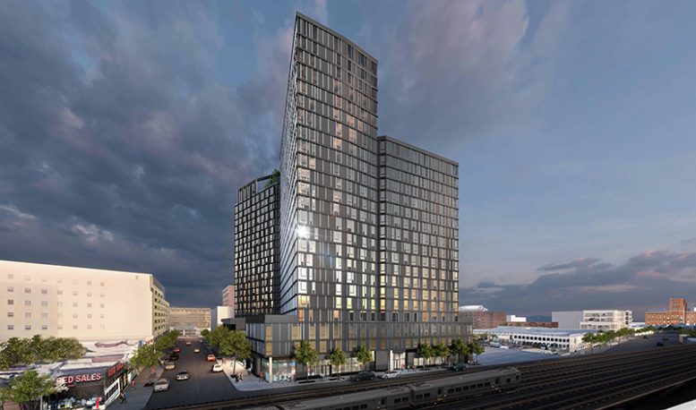 Rendering of Archer Towers at 163-05 Archer Avenue (Photos courtesy of Studio V Architecture)