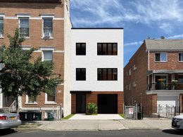 Rendering of front elevation at 31-45 41st Street - Fontan Architecture