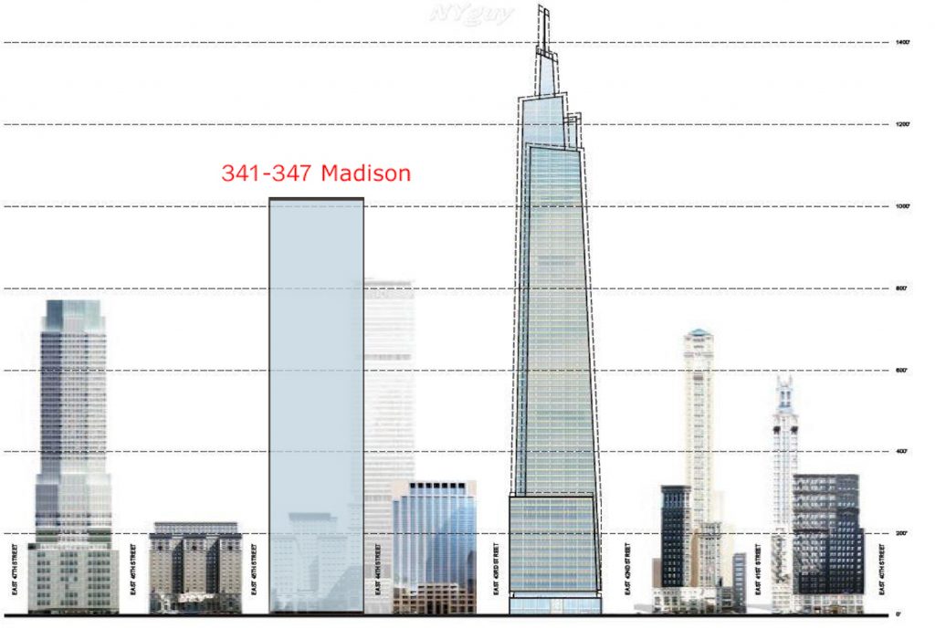 Supertall Plans For 343 Madison Avenue Reveal New 55 Story And 1 050 