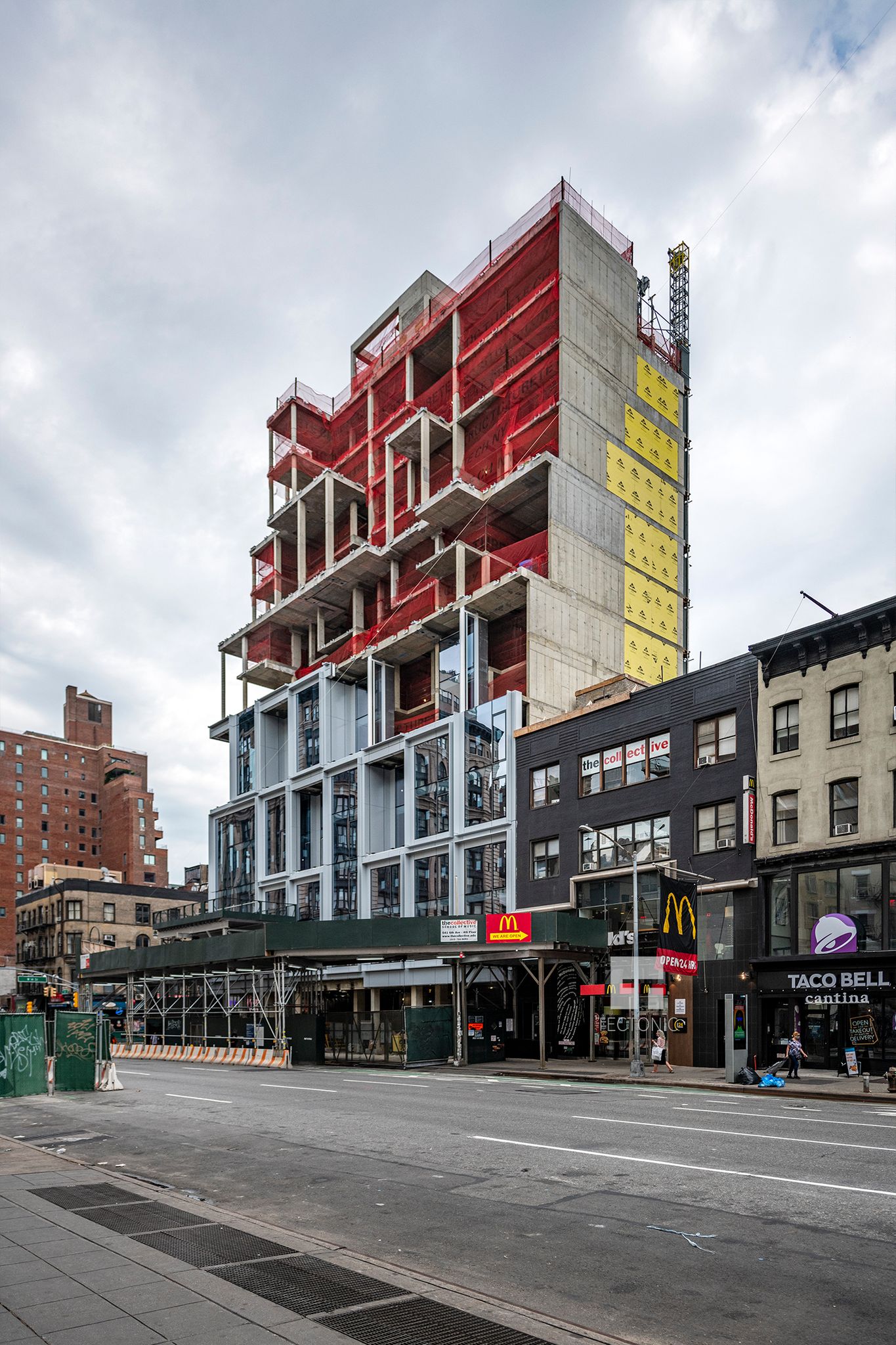 Cubic Façade of ODA's 101 West 14th Street Taking Shape in Chelsea New York YIMBY
