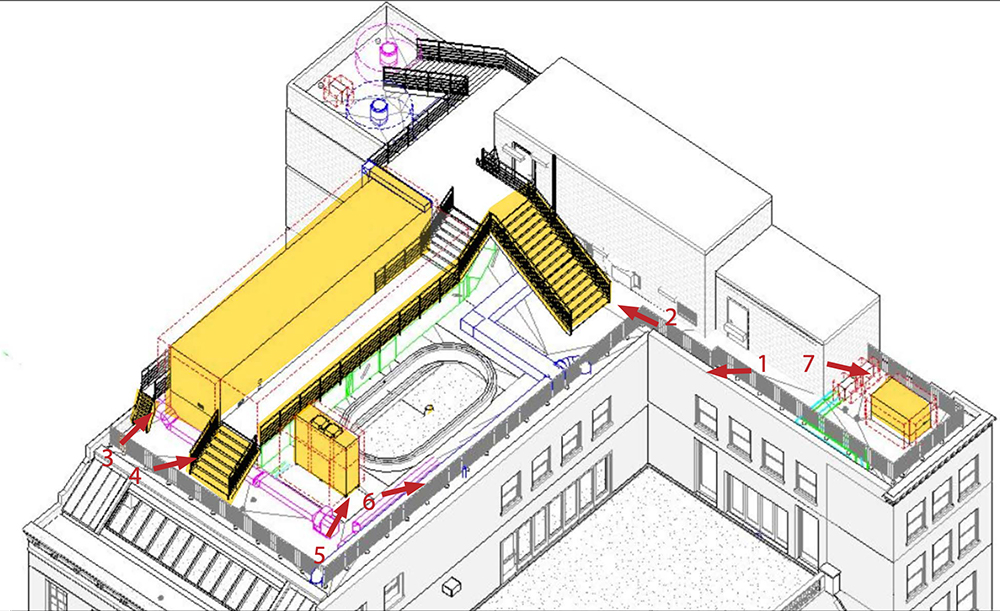 Rooftop Plan at 706 Madison Avenue / Hermès - LPC