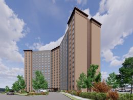 Rendering of Norman Towers following renovation - Rendering by Inglese Architecture + Engineering