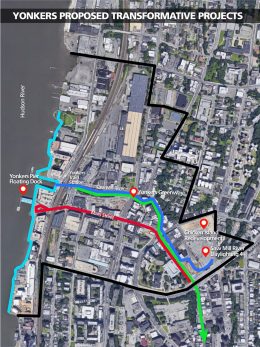 Site map of proposed Yonkers Redevelopment