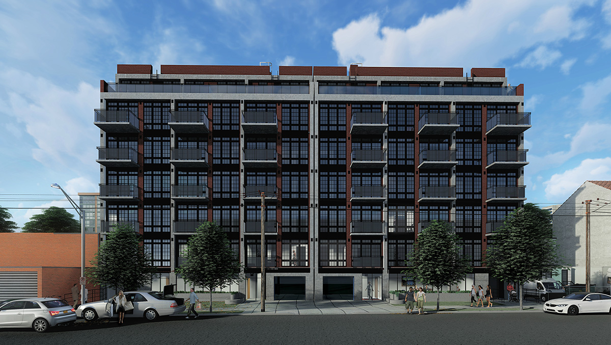 Rendering of 37-24 30th Street and 37-28 30th Street - COSTA Architecture & Engineering