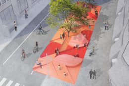 Rendering of 'Restorative Ground' at Hudson Square - WIP Collaborative