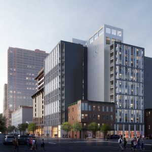 Exterior rendering of DVORA 175 - Rendering courtesy of Pax Brooklyn