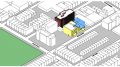 Massing illustration of proposed developments at 1250 Willoughby Avenue and 349 Suydam Street - AECOM