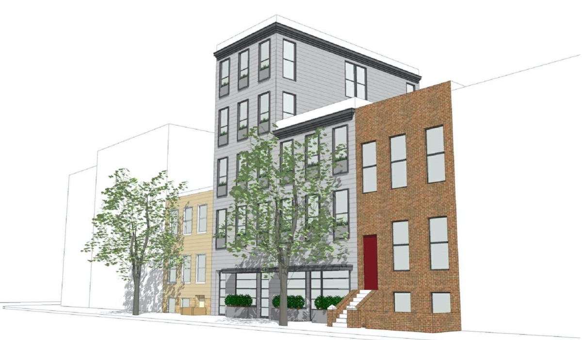 Rendering of proposed buidling at 135-137 Bedford Avenue in Williamsburg, Brooklyn
