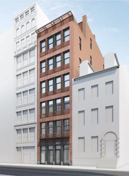 Updated rendering of 27 East 4th Street - BKSK Architects