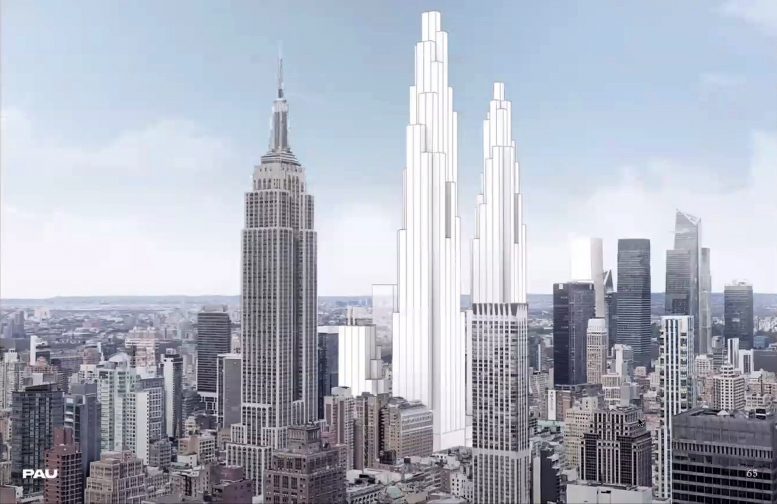 Twin Supertalls Revealed As Part Of Garden City Possible Relocation Of Madison Square Garden In Midtown Manhattan New York Yimby