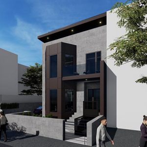 Rendering of Shato Residence at 28-50 47th Street - Node Architecture, Engineering, Consulting P.C