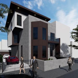 Rendering of Shato Residence at 28-50 47th Street - Node Architecture, Engineering, Consulting P.C