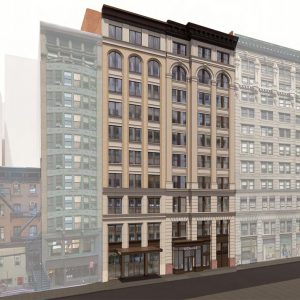 17th Street elevation of the currently prosed property at 122 Fifth Ave - The Bromley Companies; Studios Architecture