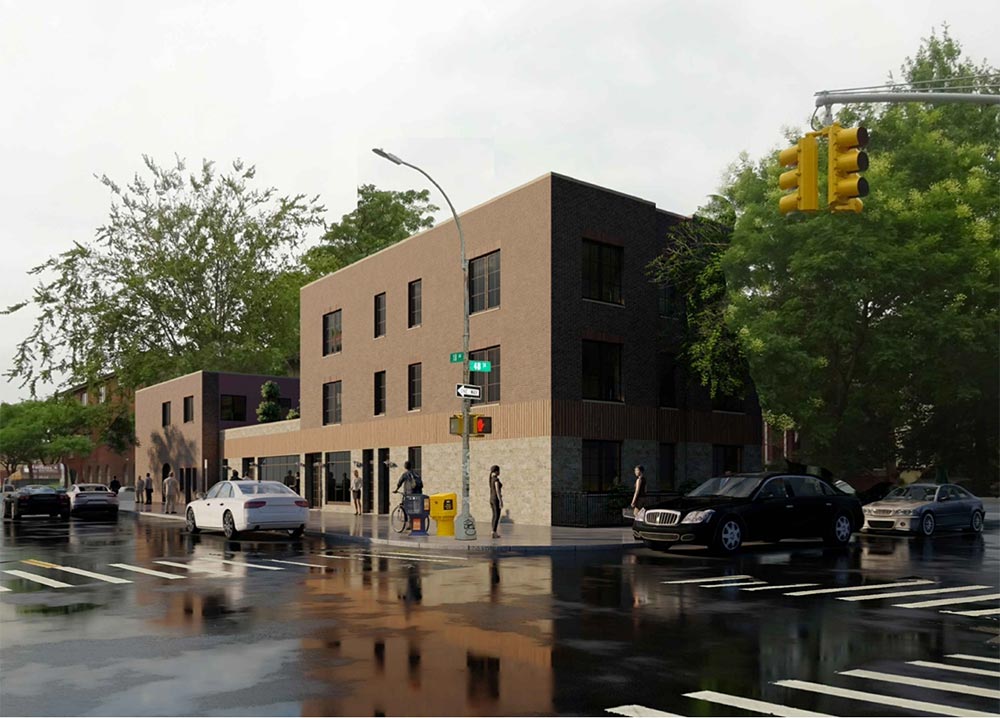 Rendering of proposed development at 1776 48th Street - RSLN Architecture