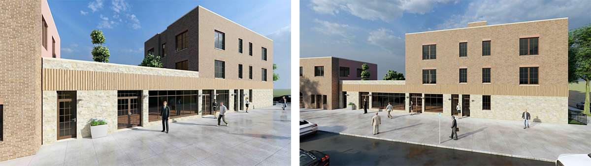 Rendering of proposed development at 1776 48th Street - RSLN Architecture