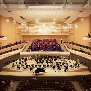 Interior renderings of the new David Geffen Hall - Diamond Schmitt Architects