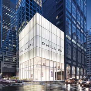 Rendering of the new Phillips auction house at 432 Park Avenue - studioMDA