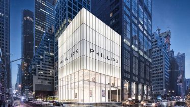 Rendering of the new Phillips auction house at 432 Park Avenue - studioMDA