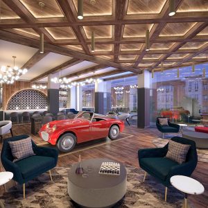 Speakeasy Lounge at Dey & Bergen - Renderings by Mary Cook Associates